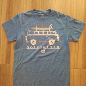 Volkswagen Bus Blue T-Shirt;  Size S-Free Shipping!